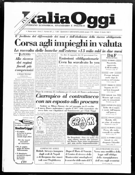 Italia oggi : quotidiano di economia finanza e politica